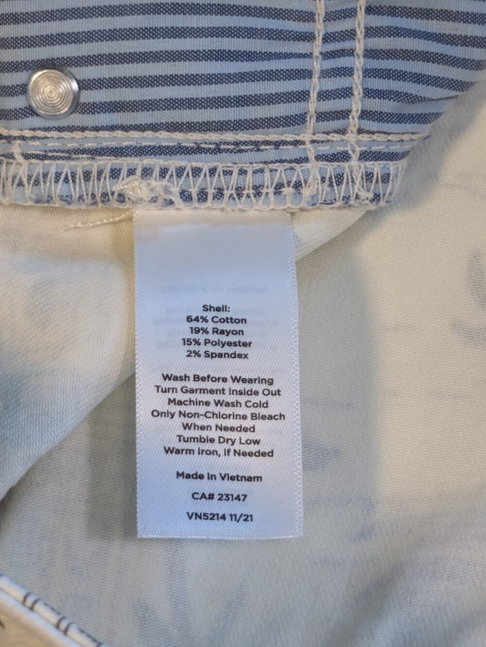 Talbots Novelty Coastal Crop Jeggings Sz 4 High Waist NWT - Picture 10 of 10